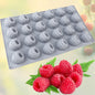 1 3D Raspberry Silicone Mold – Mousse, Chocolate & Cake Decorating Tool