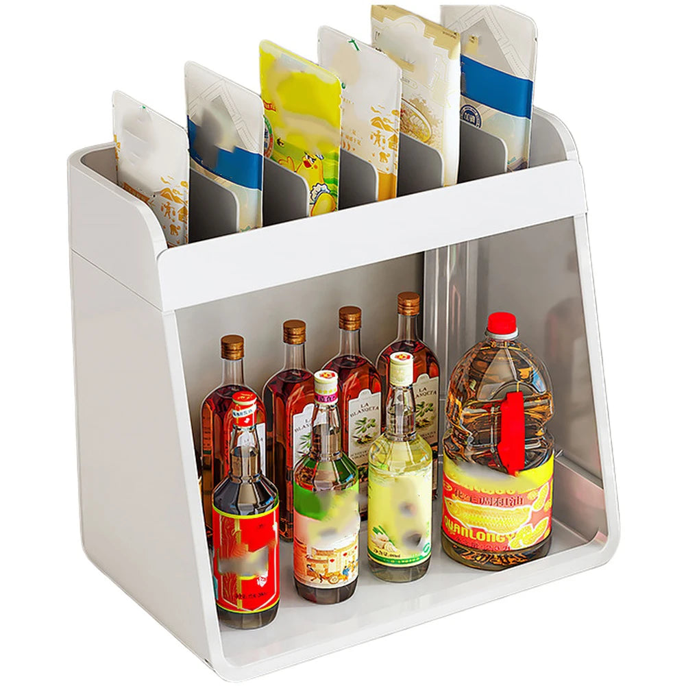 1PC Seasoning Storage Bracket, Storage Rack, Seasoning-Kitchen Utensil Sorting Rack Kitchen-Home Vertical Storage Mount