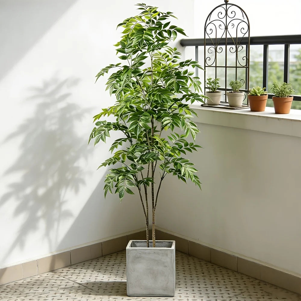 76/140cm 29.92/ 55.12inch Artificial Banyan Tree – Tropical Green Plant Decor
