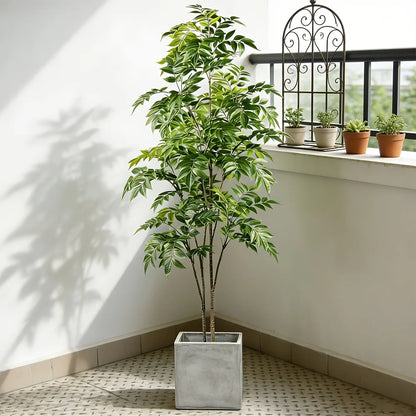 76/140cm 29.92/ 55.12inch Artificial Banyan Tree – Tropical Green Plant Decor