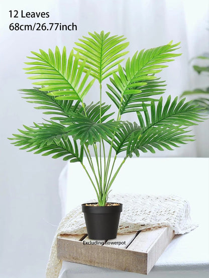 60-120cm Large Artificial Palm Tree – Realistic Tropical Green Plant Decor