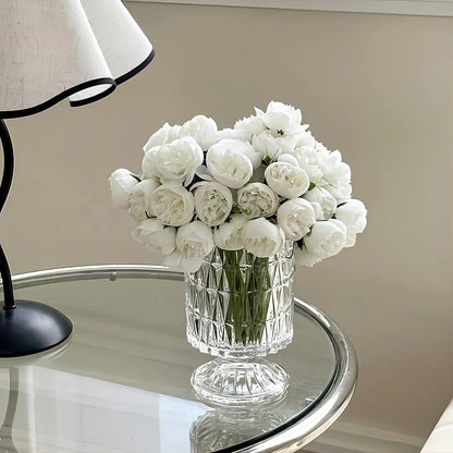 27-Heads Premium Silk Artificial Peony Bridal Bouquet