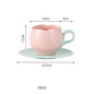 European-Style Tulip Ceramic Milk Tea & Cappuccino Cup Kit
