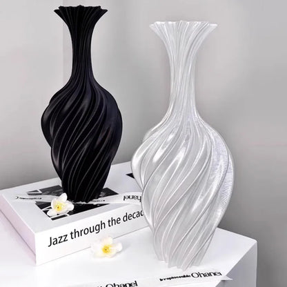 Modern Plastic Flower Vase – Aesthetic Home Decor