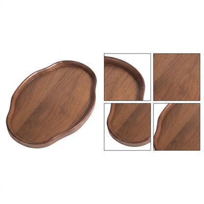 Wooden Decorative Serving Tray For Coffee Table And Home Decor Fruit Platter Decor Trays Serving Ware Food Dish Serving Platters