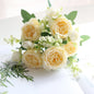 Premium Silk White Peony Artificial Flowers for Home Vase Decor