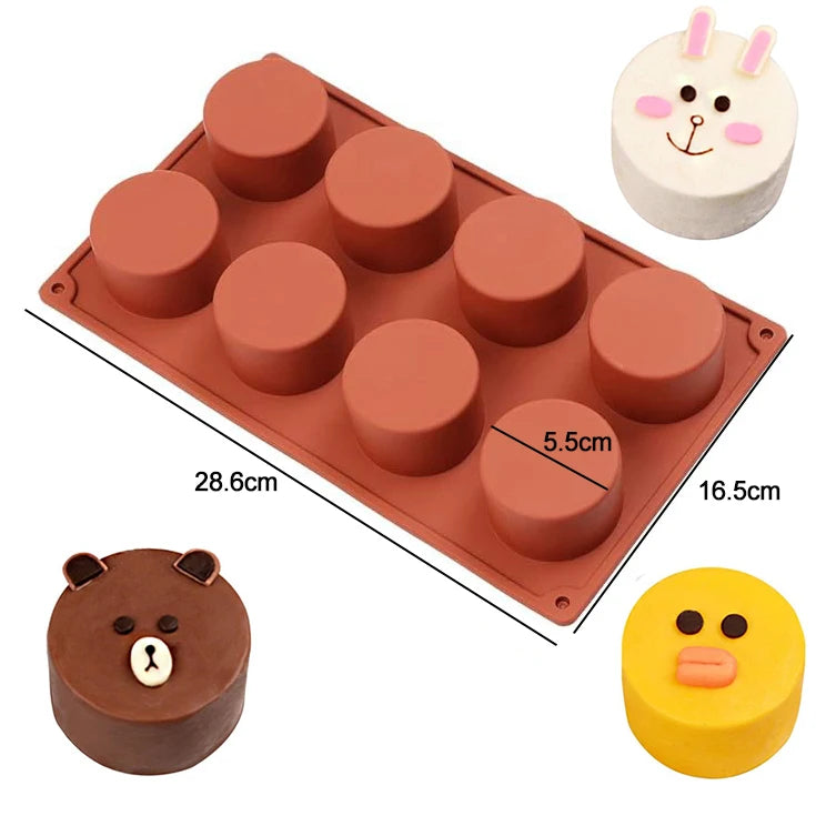 3D Silicone Mousse Cake Mold