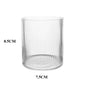 Striped Glass Coffee Mug 300/400ml