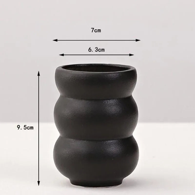 Black Porcelain Vase