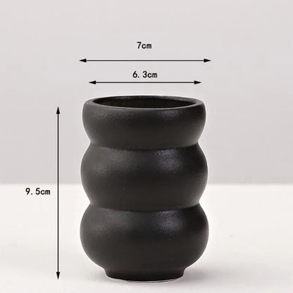 Black Porcelain Vase