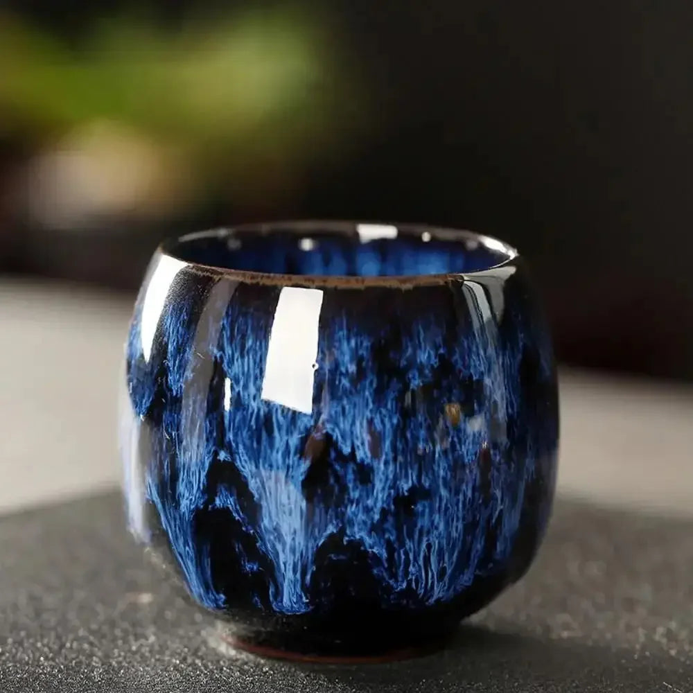 1/5pc Colorful Reactive Glaze Ceramic Coffee Mug 170ml Ceramic Espresso Tea Cup Home Office Lacquered Water Cups Drinkware