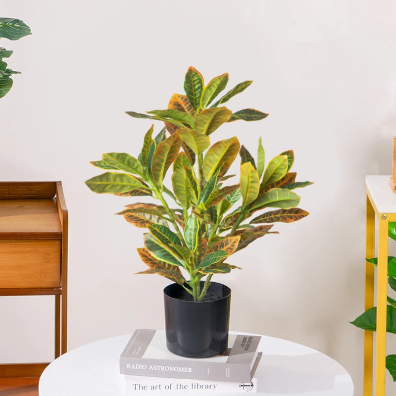 24-41cm Artificial Ficus Tree – Realistic Tropical Green Plant Decor