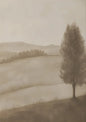Cozy Vintage Country Tree Canvas Print | Landscape Wall Art