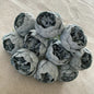 10-Heads Premium Silk Peony Bridal Bouquet with Big Buds