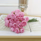 27-Heads Premium Silk Artificial Peony Bridal Bouquet