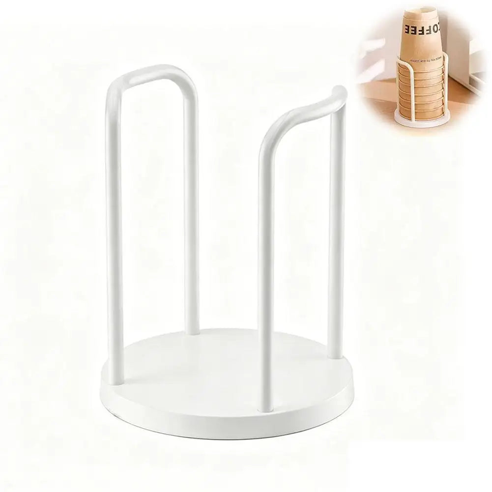 Disposable Cup Holder Multi-function Coffee Cup Organizer Desktop Teacup Storage Rack Table Decor Stand for Home Countertop Use