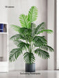 60-120cm Large Artificial Palm Tree – Realistic Tropical Green Plant Decor