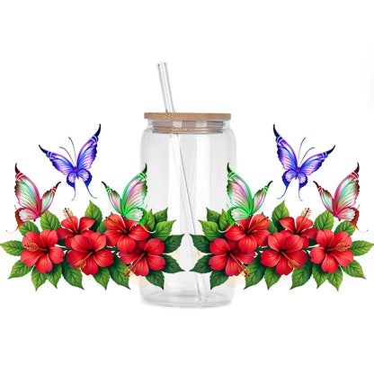 Colorful Butterfly Cup Wrap Sticker 🦋✨