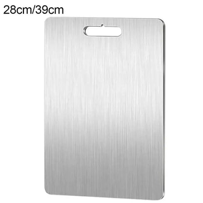 Double-Sided Stainless Steel Cutting Board