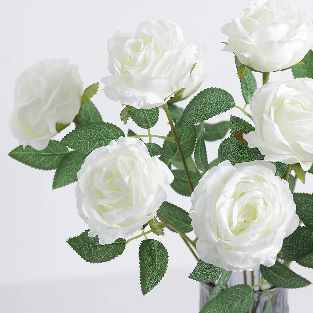 5/10Pcs Premium 50CM Rose Artificial Flowers for Home Vases