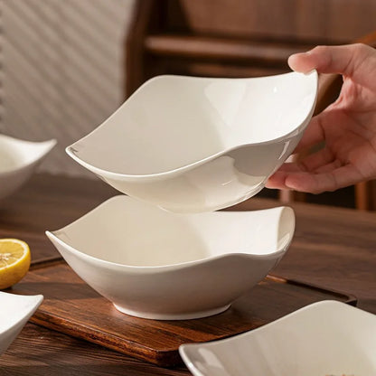 Creative Tilted Foot Ceramic Bowl