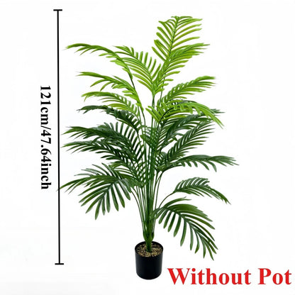 50" Realistic Artificial Palm Tree — Lush Indoor & Outdoor Decor