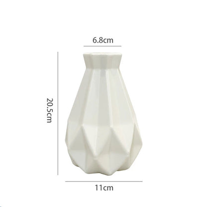 Modern Nordic Plastic Vase – Stylish Flower Arrangement Home Decor