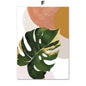 Modern Nordic Style Spring Green Plant Leaf Canvas Poster