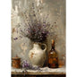 Retro Still Life Lemon & Olive Tree Frameless Canvas Poster