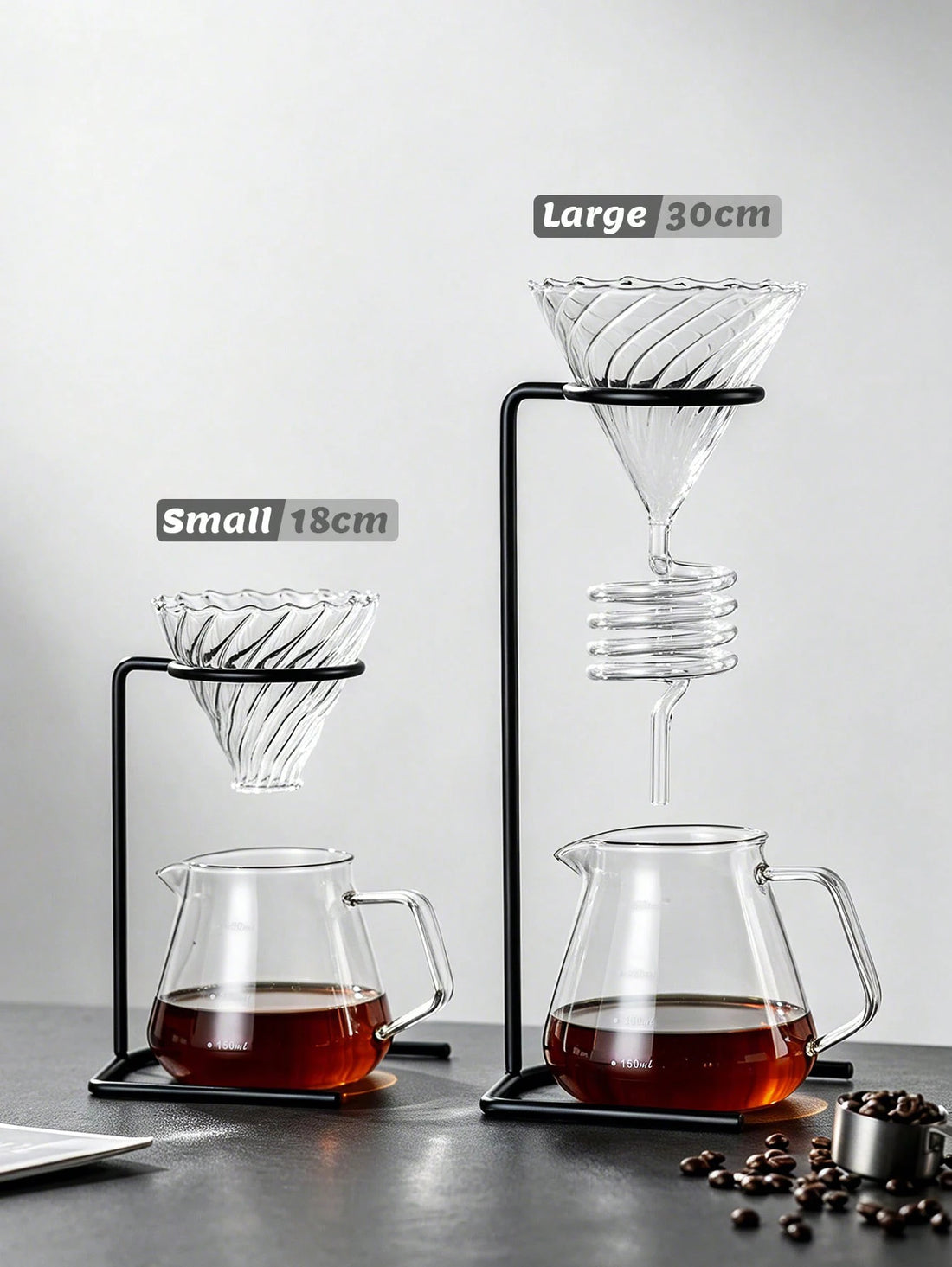 1pc Hand stand Vintage coffee hand pot Metal stand Drip glass filter cup holder universal