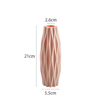 Modern Nordic Plastic Vase – Stylish Flower Arrangement Home Decor