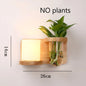 Modern Wooden LED Wall Lamp with Green Plant Design – Nordic Home Decor