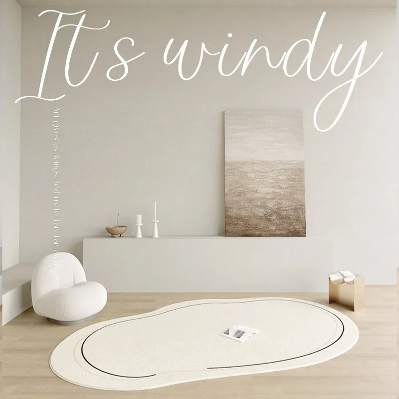 Living Room Study Elegant White Decorative Carpets Children&