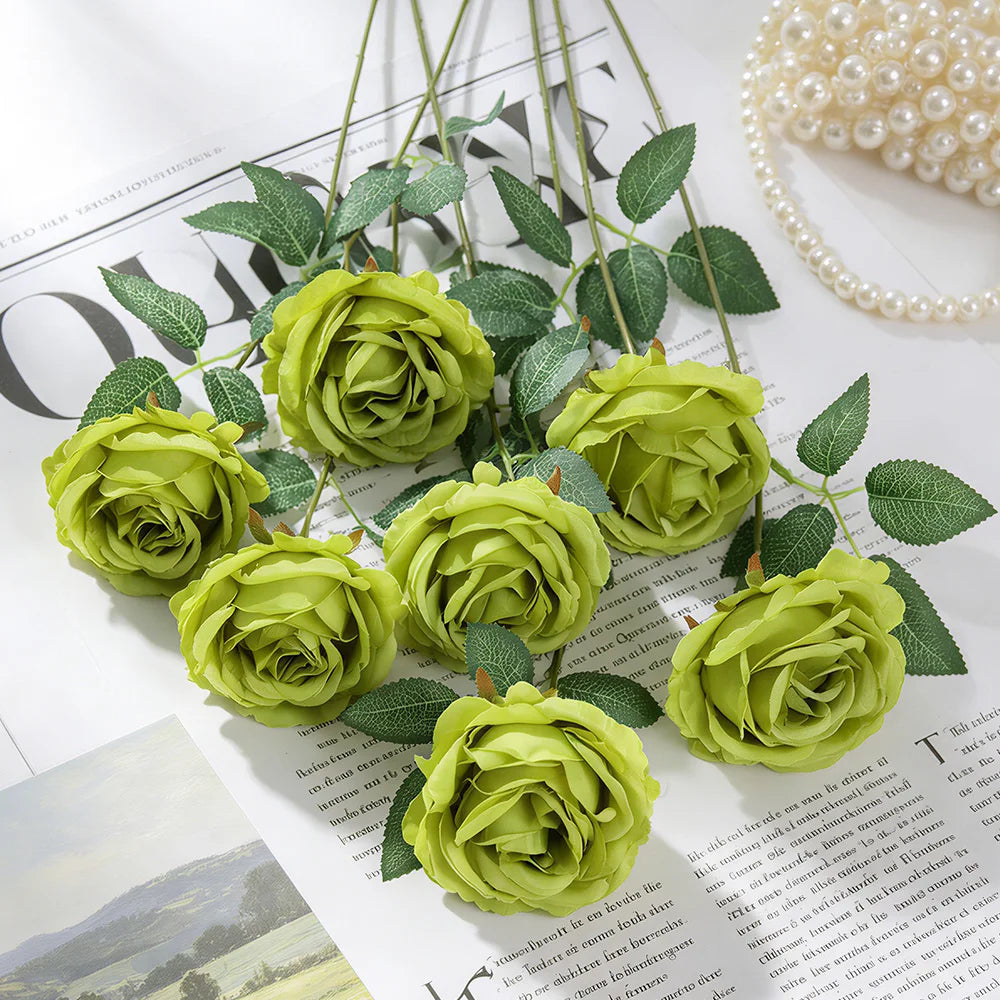 5/10Pcs Premium 50CM Rose Artificial Flowers for Home Vases