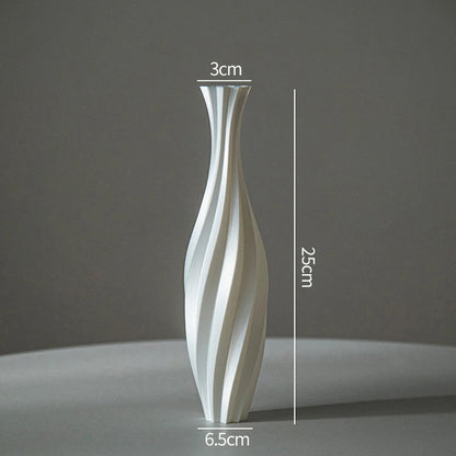 Modern Plastic Flower Vase – Aesthetic Home Decor