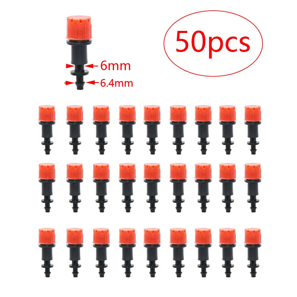30-1000PCS 4/7mm Garden Irrigation Nozzle Adjustable Dripper Watering Sprinkler Drip Irrigation System Watering Potted Plants