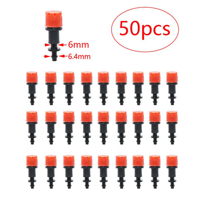 30-1000PCS 4/7mm Garden Irrigation Nozzle Adjustable Dripper Watering Sprinkler Drip Irrigation System Watering Potted Plants