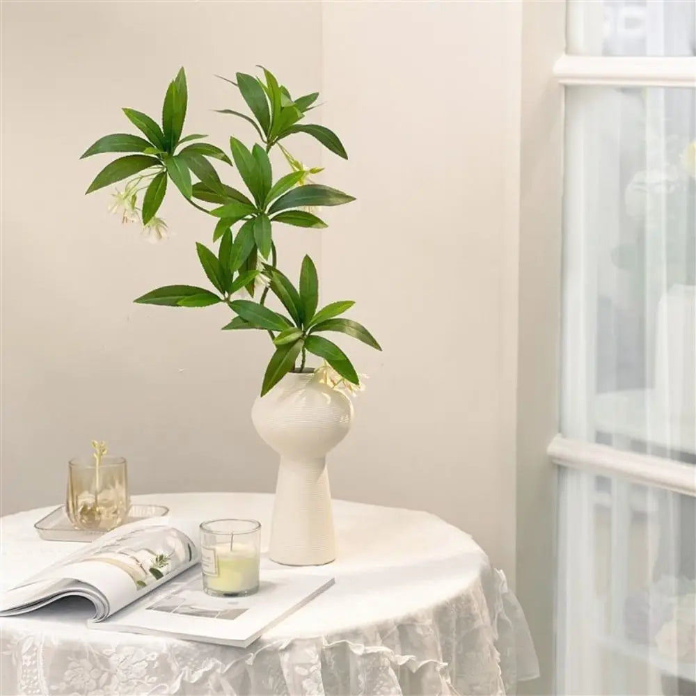 Luxury Artificial Ficus Branch – Realistic Green Faux Plant for Home & Office Décor