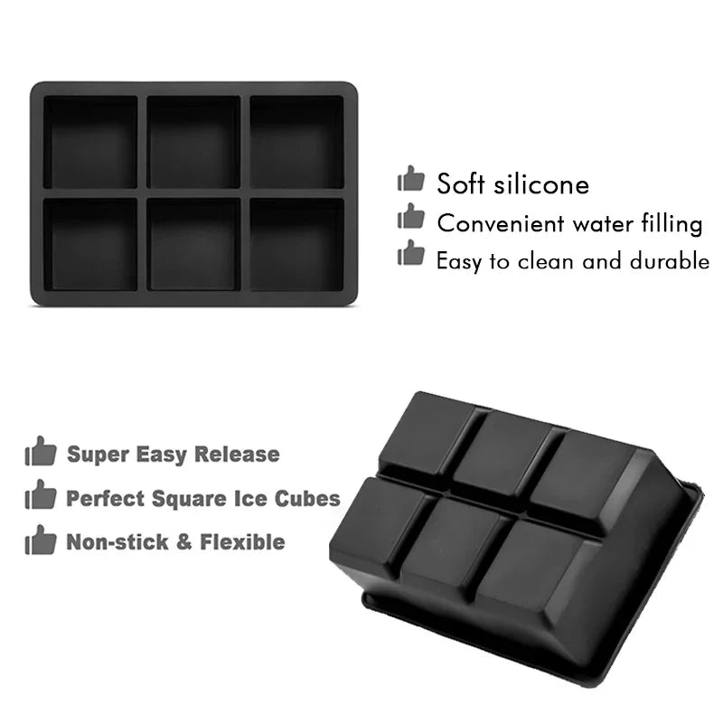 Large Silicone Whiskey Ice Cube Mold