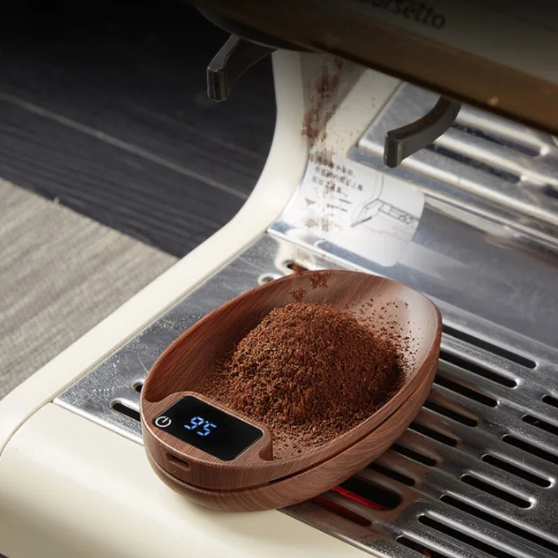 Coffee Beans Weight Pattern Electronic Tea Scale Touch Screen Long Battery Life Coffee Scale Precision 0.1g/200g Kitchen Scale
