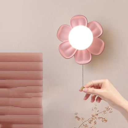 Modern Green Petal LED Wall Lamp – Decorative Wall Sconce for Home
