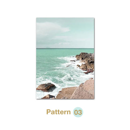 Turquoise Tropical Beach Canvas Wall Art 🌴🌊☀️