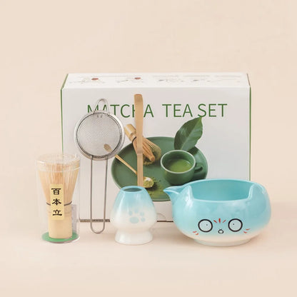 Pink Ceramic Matcha Tea Set