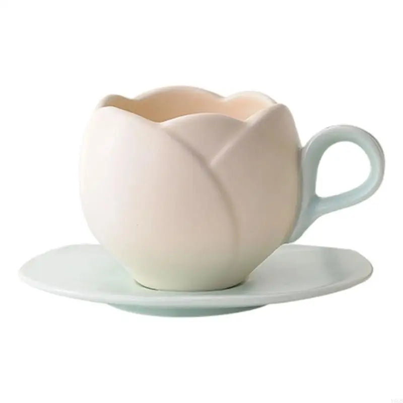 Luxurious Retro Ceramic Espresso Cup Set with Textured Flower Pattern