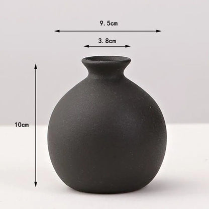 Black Porcelain Vase