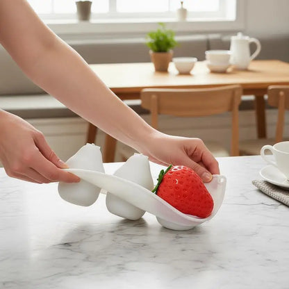8-Cavity Strawberry Silicone Dessert Mold