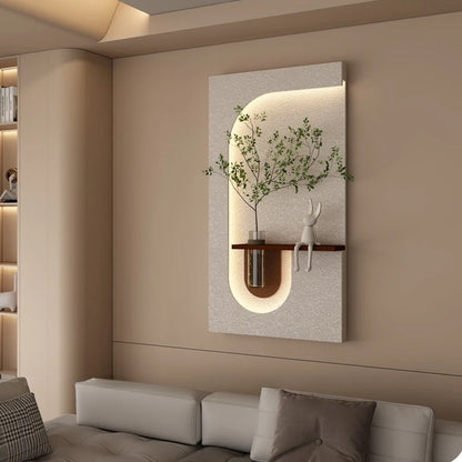 Modern Green Plant LED Wall Lamp for Home Decor