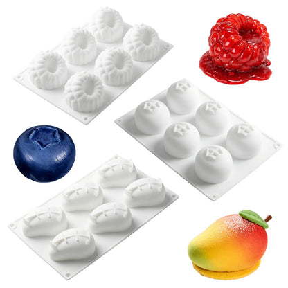 3D Fruit Silicone Dessert Mold