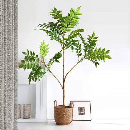76-140cm (55.1 in)  Artificial Bamboo Tree Branch – Realistic Green Plant Decor