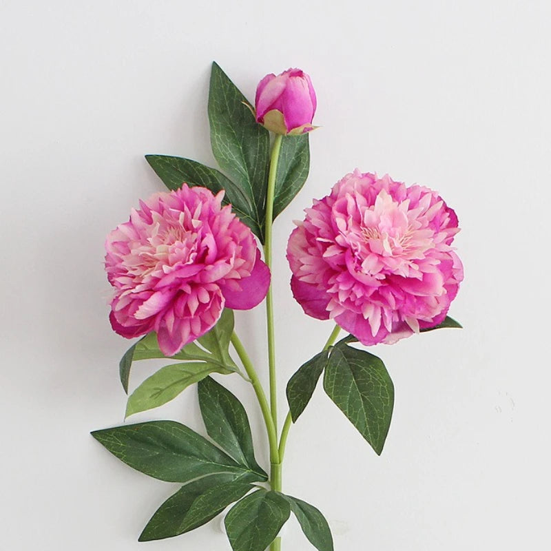 30-Inch Premium European Silk Peony Artificial Flower Bouquet